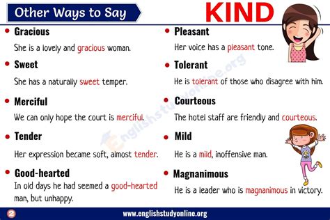 Find 22 different ways to say KINDHEARTED, along with antonyms, related words, and example sentences at Thesaurus. . Kind of synonym